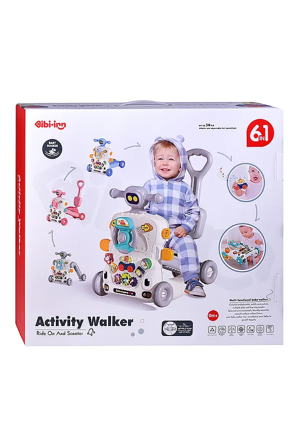 Игровой центр-Каталка "Веселый малыш" в коробке URAL TOYS, в ассортименте - фото 2