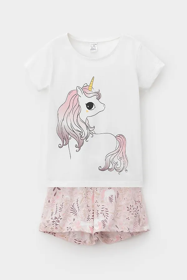 Пижама CROCKID, сахар,розовый,лесная тайна - фото 2