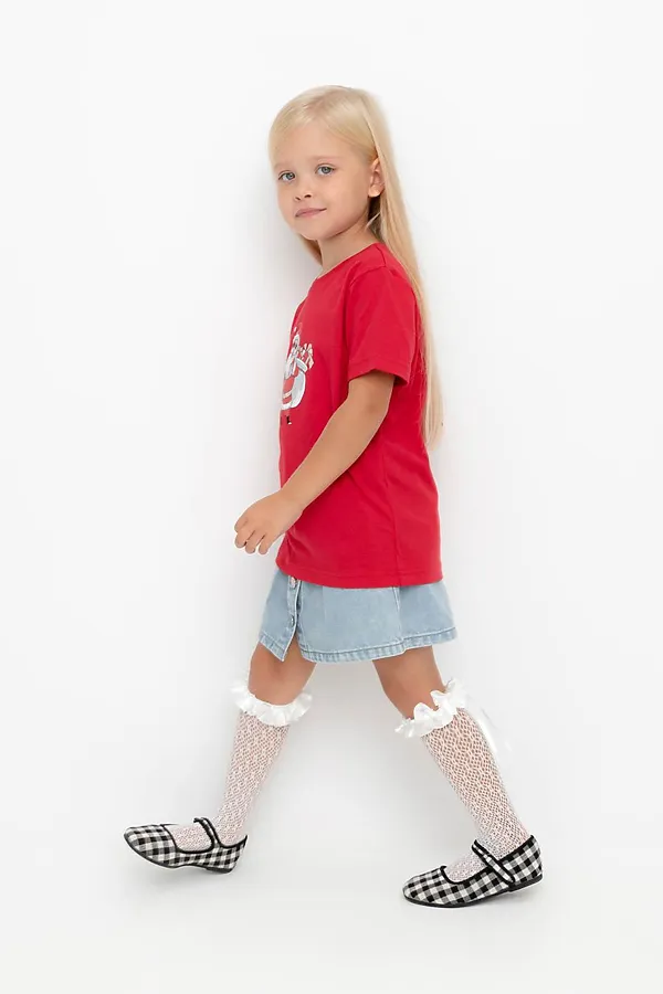 Футболка CROCKID, кармин - фото 2