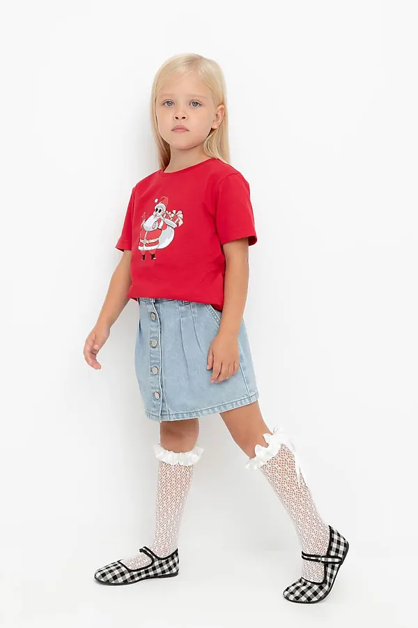 Футболка CROCKID, кармин - фото 2