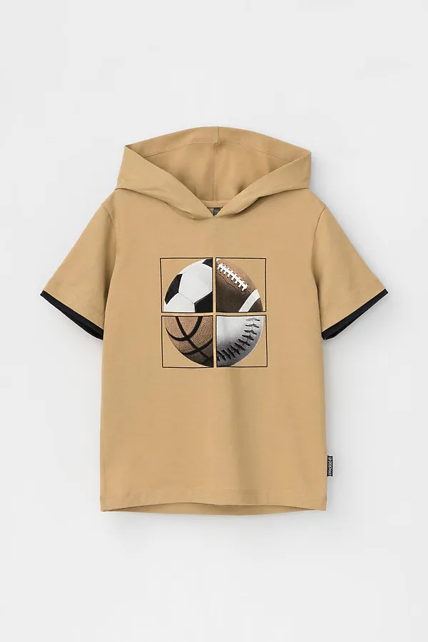 Футболка CROCKID, светло-коричневый - фото 2