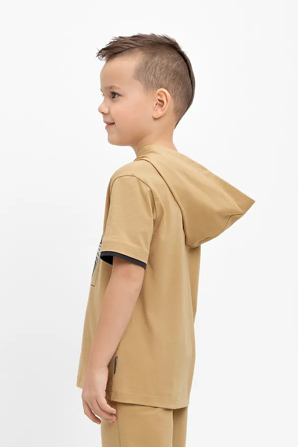 Футболка CROCKID, светло-коричневый - фото 2