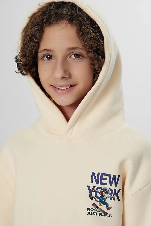 Худи MARK FORMELLE, топленое молоко +печать - фото 2