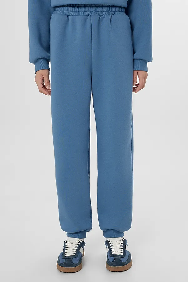 Комплект (Худи+Брюки) MARK FORMELLE, пыльный синий +печать - фото 2