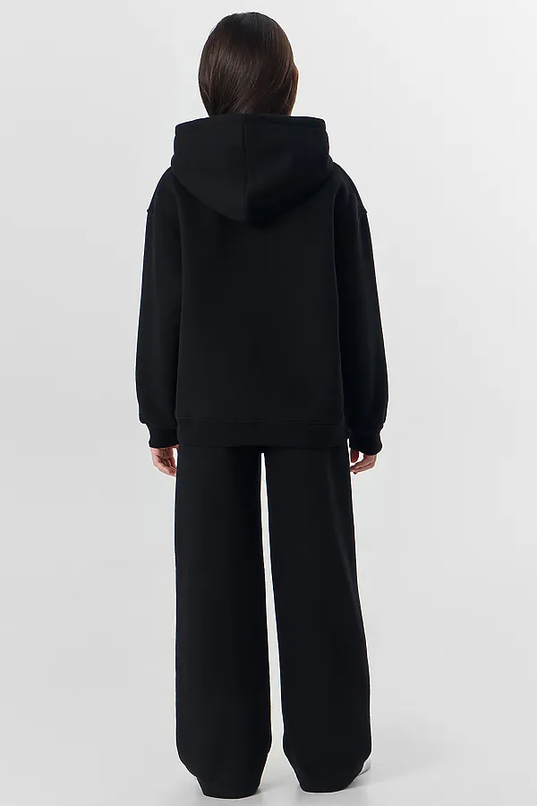 Комплект (Худи+Брюки) MARK FORMELLE, черный +печать - фото 2