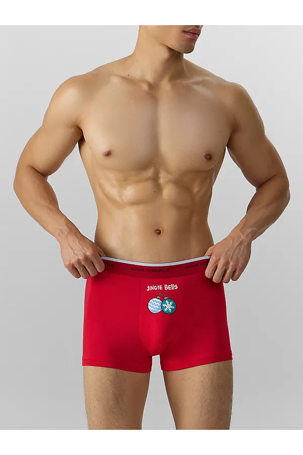 Трусы MARK FORMELLE, красный +печать2 - фото 2