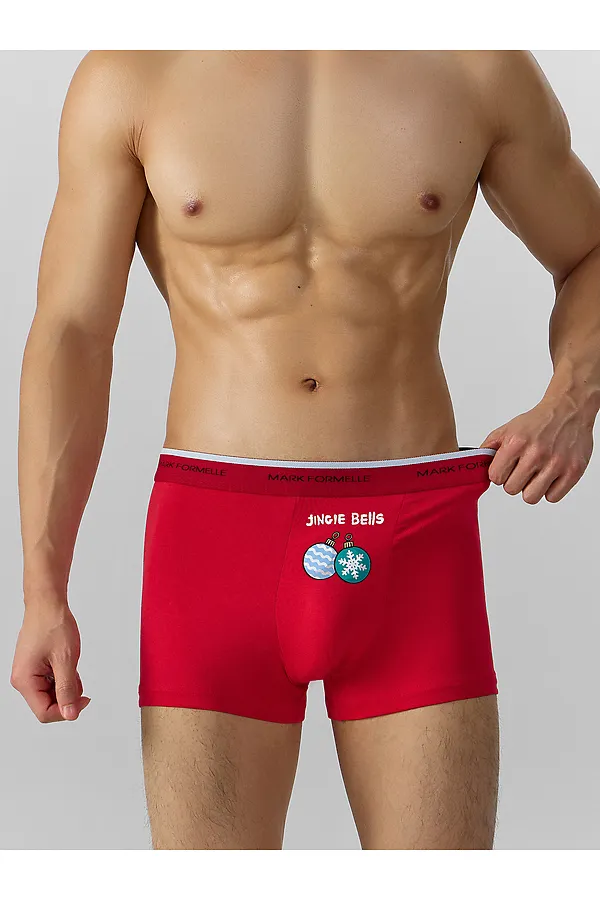 Трусы MARK FORMELLE, красный +печать2 - фото 2