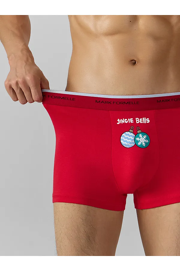 Трусы MARK FORMELLE, красный +печать2 - фото 2