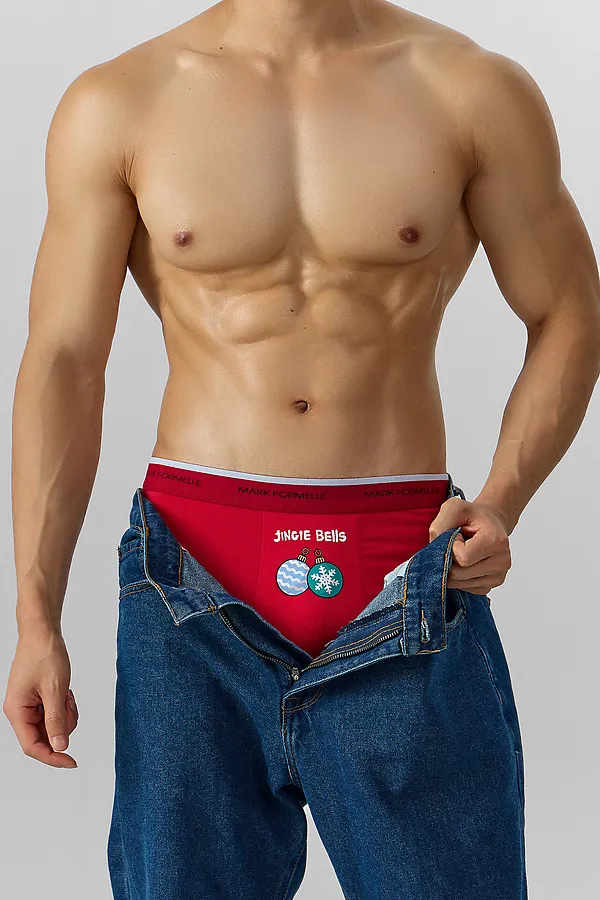 Трусы MARK FORMELLE, красный +печать2 - фото 2