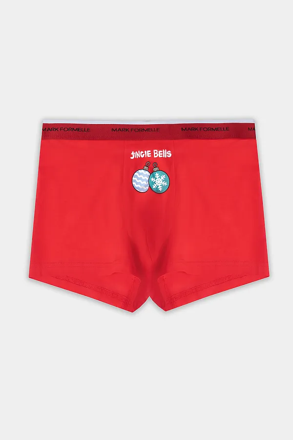 Трусы MARK FORMELLE, красный +печать2 - фото 2