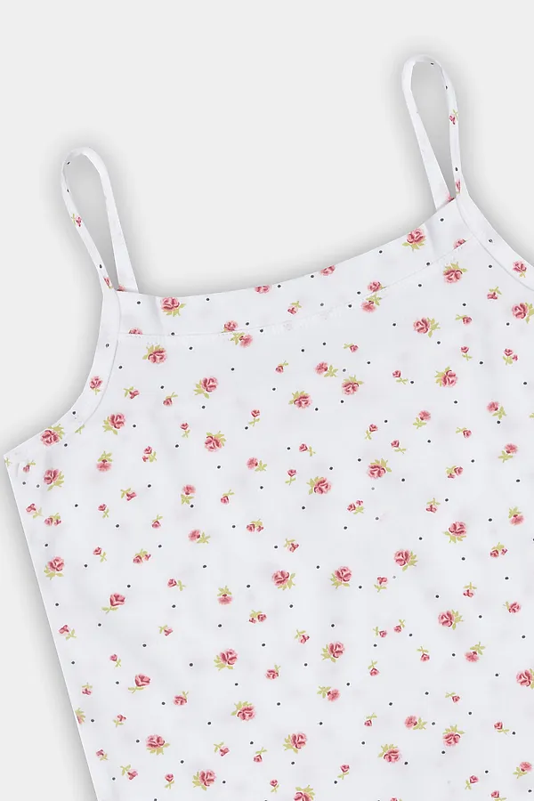Майка MARK FORMELLE, цветочки на белоснежном - фото 2