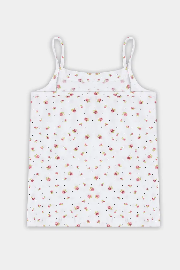 Майка MARK FORMELLE, цветочки на белоснежном - фото 2