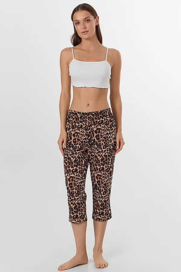 Бриджи MARK FORMELLE, леопард на песочном - фото 2