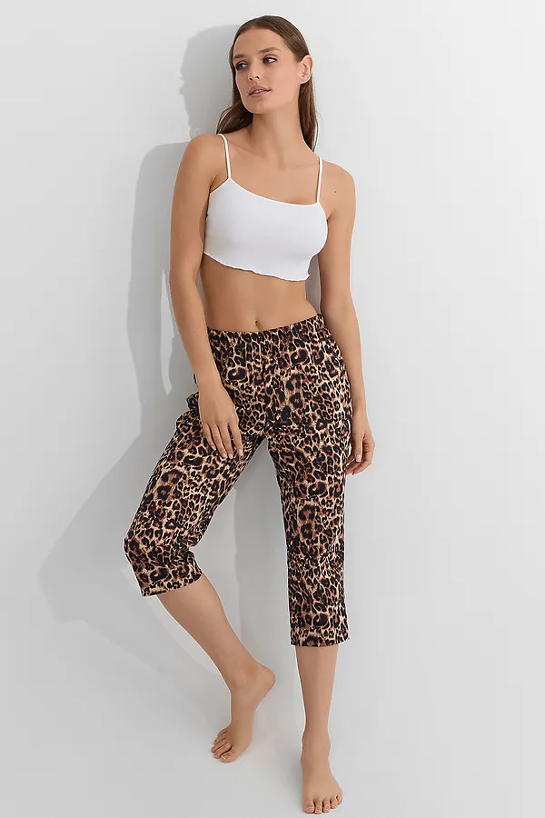 Бриджи MARK FORMELLE, леопард на песочном - фото 2