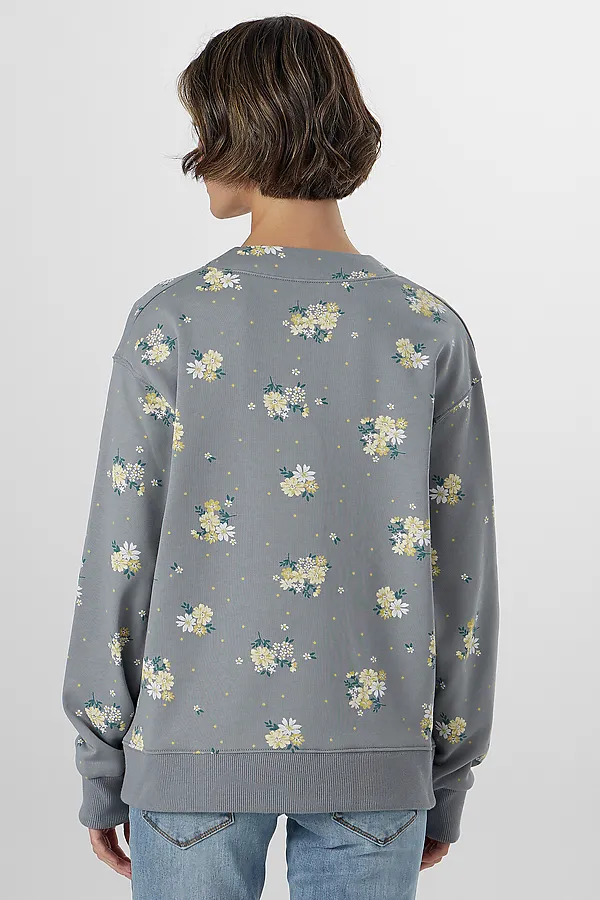 Кардиган MARK FORMELLE, цветы на сером1 - фото 2