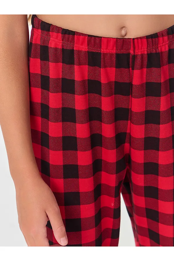 Пижама MARK FORMELLE, черный +черно -красная клетка - фото 2
