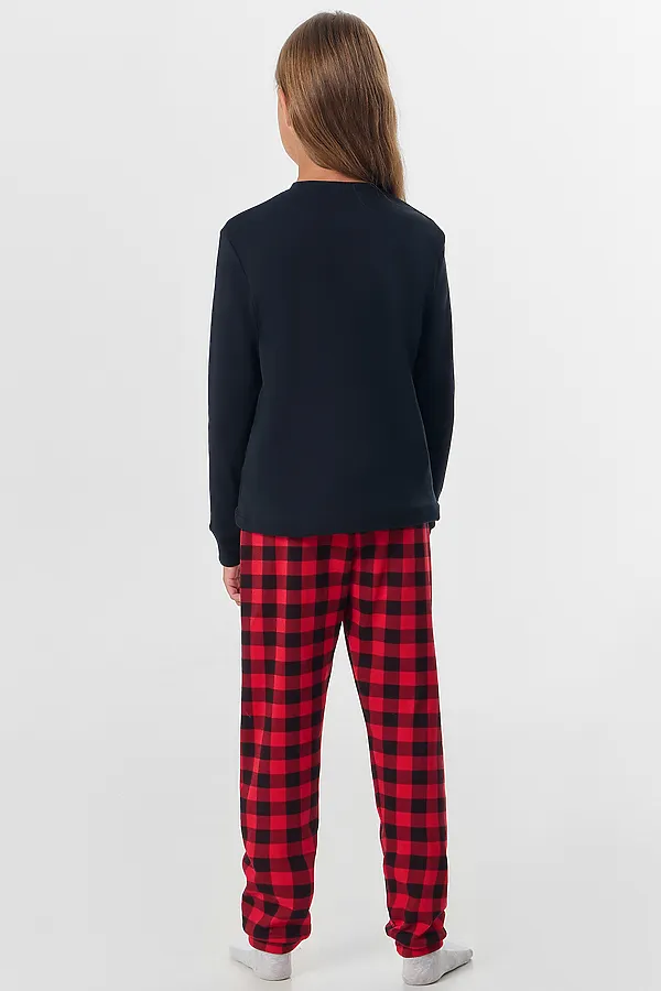 Пижама MARK FORMELLE, черный +черно -красная клетка - фото 2