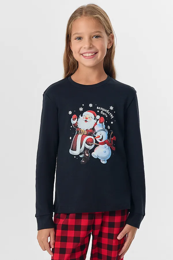 Пижама MARK FORMELLE, черный +черно -красная клетка - фото 2