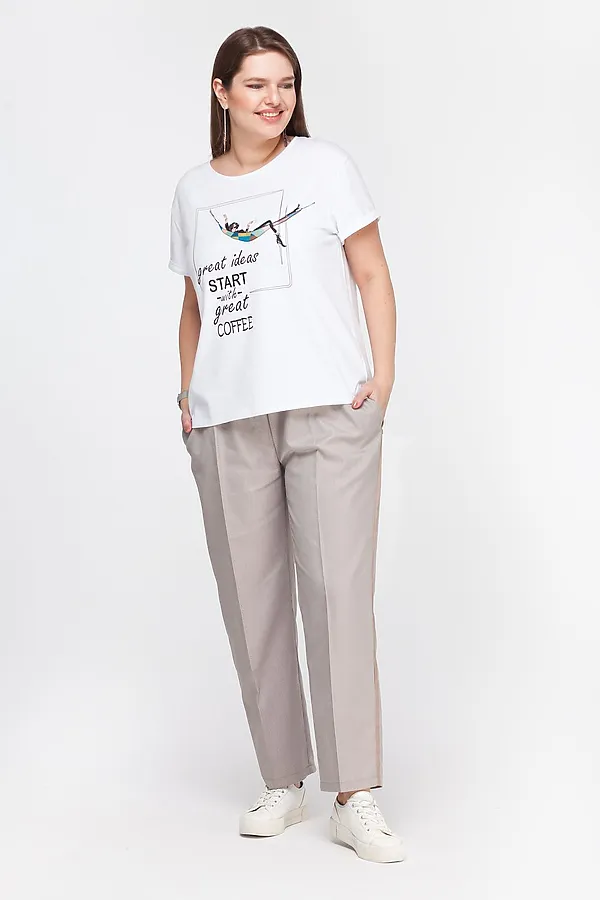 Брюки VILATTE, бежевый - фото 2