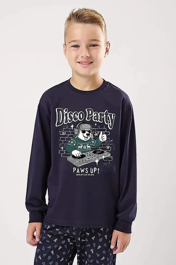 Пижама CLEVER, т.синий - фото 2