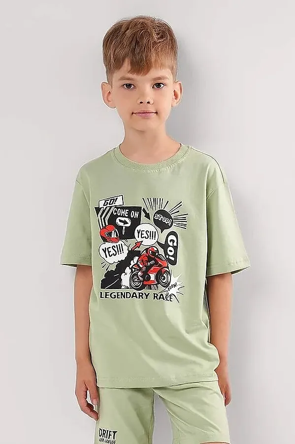 Комплект (Футболка+Шорты) CLEVER, зелёный - фото 2