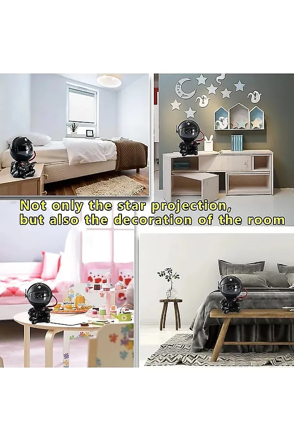 61224 Ночник проектор Космонавт НАТАЛИ, черный - фото 2