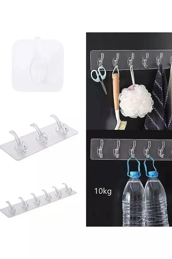 61214 Крючки самоклеящиеся НАТАЛИ, в ассортименте - фото 2