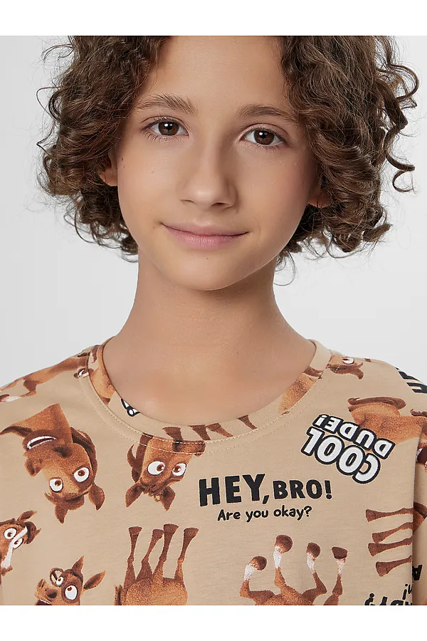 Пижама MARK FORMELLE, лошади на ирландском креме - фото 2