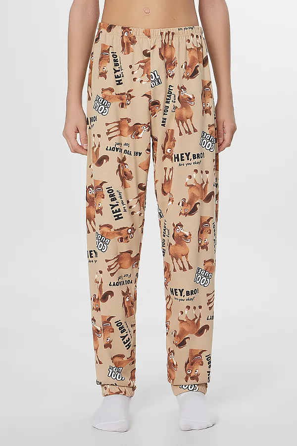 Пижама MARK FORMELLE, лошади на ирландском креме - фото 2