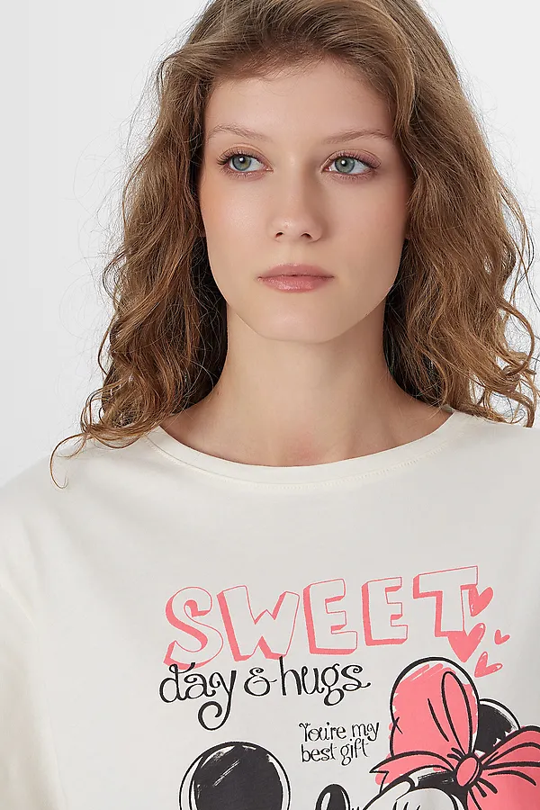 Пижама MARK FORMELLE, молочный +микки/минни на молочном - фото 2