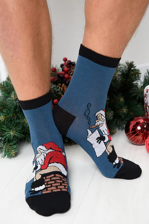 Носки стандарт Пресса НАТАЛИ, индиго - фото 2