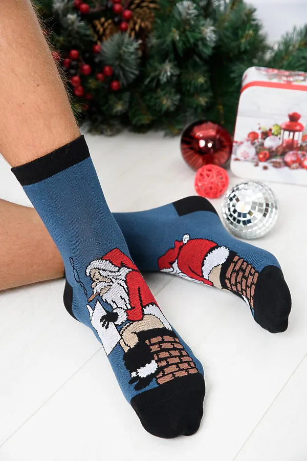 Носки стандарт Пресса НАТАЛИ, индиго - фото 2