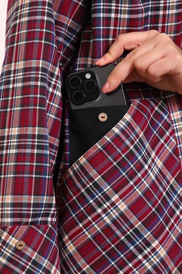 Рубашка 1094 НАТАЛИ, бордовый - фото 2