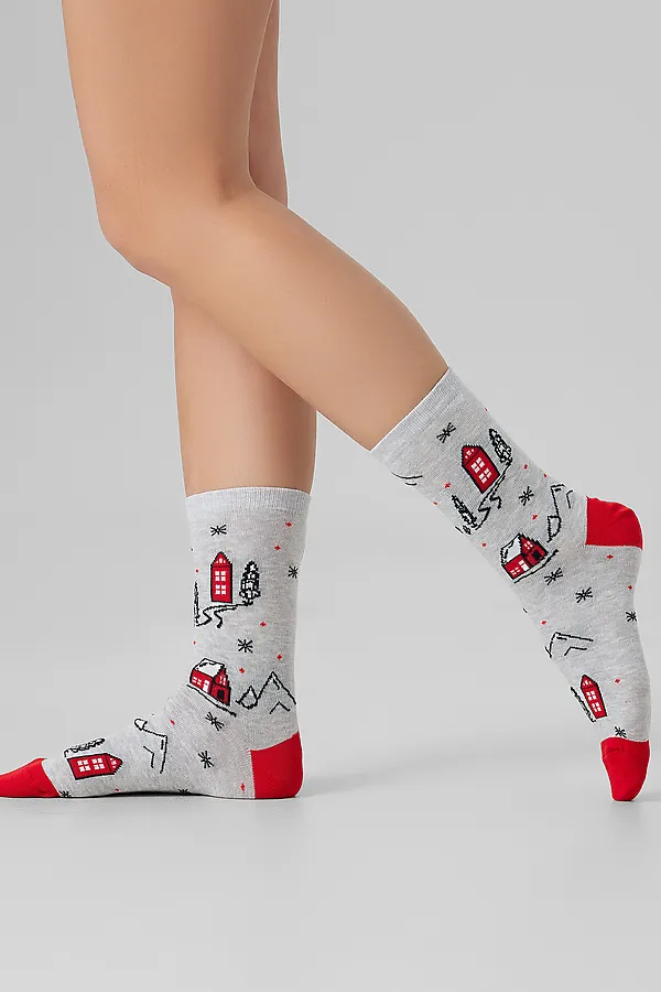 Носки MARK FORMELLE, св.серый меланж - фото 2