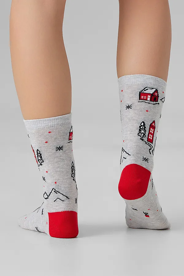 Носки MARK FORMELLE, св.серый меланж - фото 2