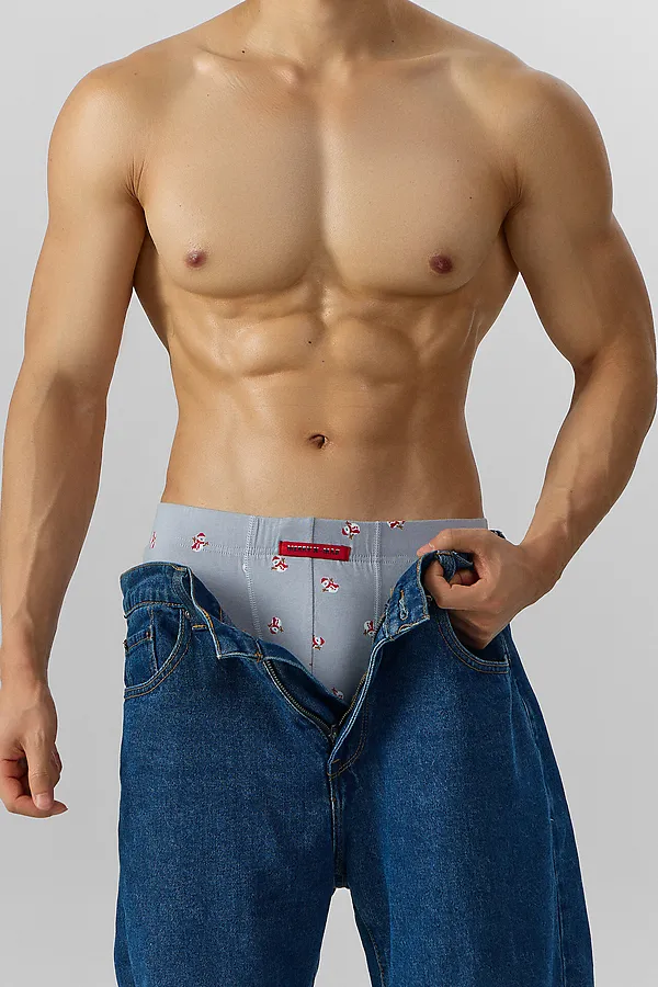 Трусы MARK FORMELLE, снеговики на сером - фото 2