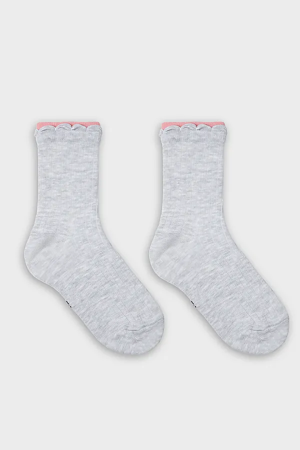 Носки MARK FORMELLE, св.сер.меланж /сухая роза - фото 2
