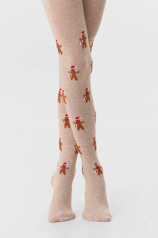 Колготки MARK FORMELLE, бежевый меланж - фото 2