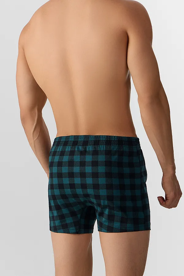 Трусы MARK FORMELLE, черная клетка на зеленом - фото 2