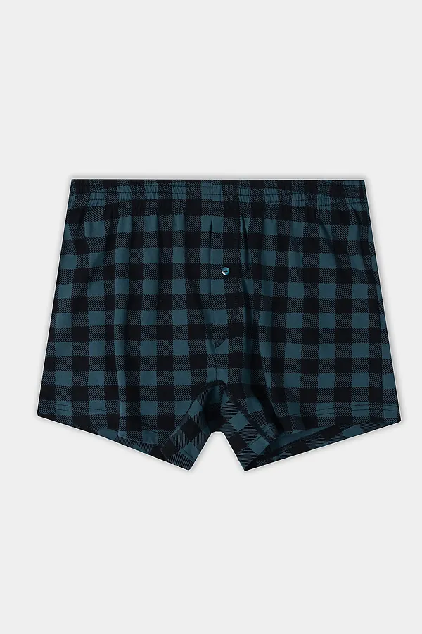 Трусы MARK FORMELLE, черная клетка на зеленом - фото 2