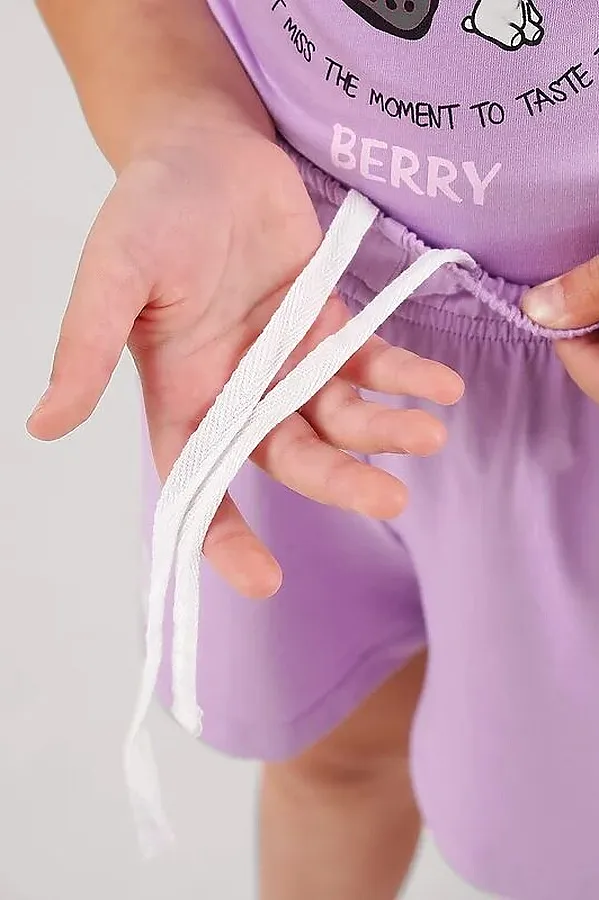 Комплект (Футболка+Шорты) CLEVER, св.фиолетовый - фото 2