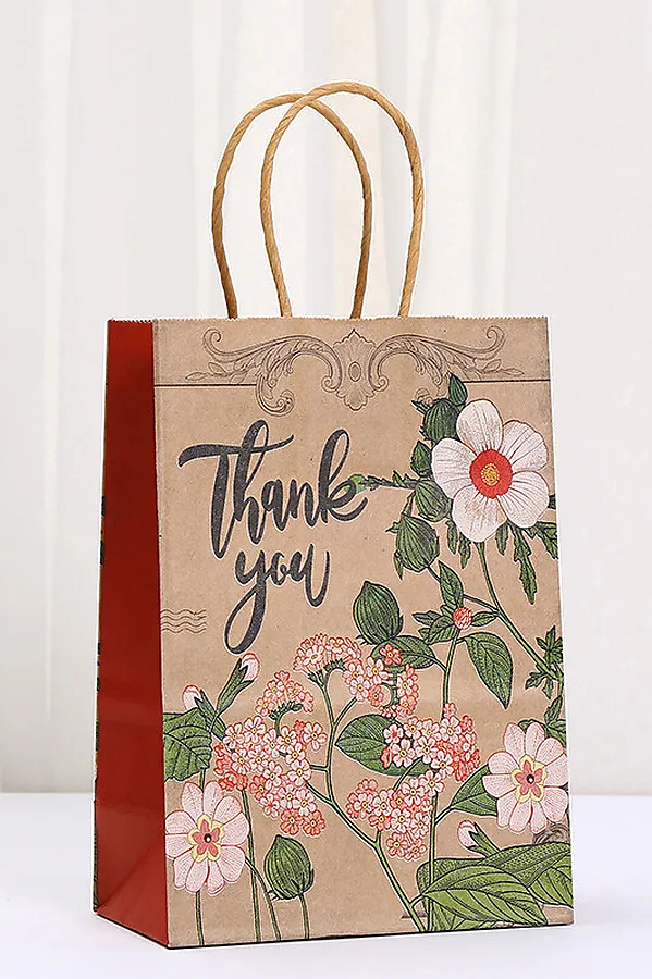 Набор крафт-пакетов подарочных 2 шт НАТАЛИ, оранжевый - фото 2