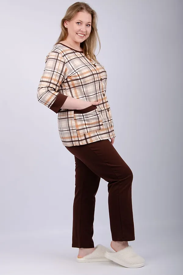 Пижама с брюками Талисман НАТАЛИ, бежевый - фото 2