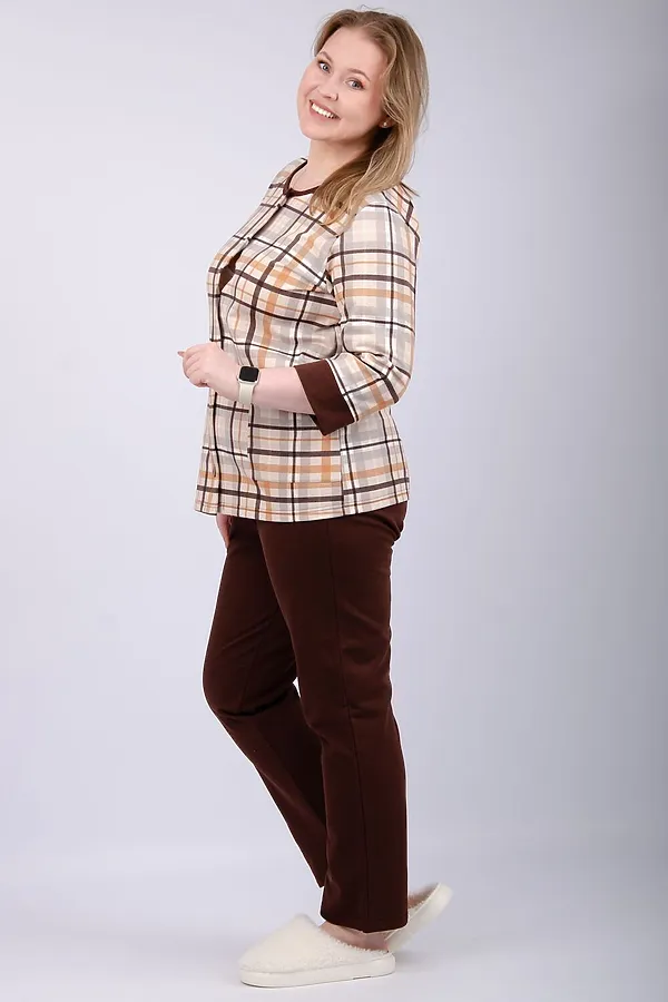 Пижама с брюками Талисман НАТАЛИ, бежевый - фото 2