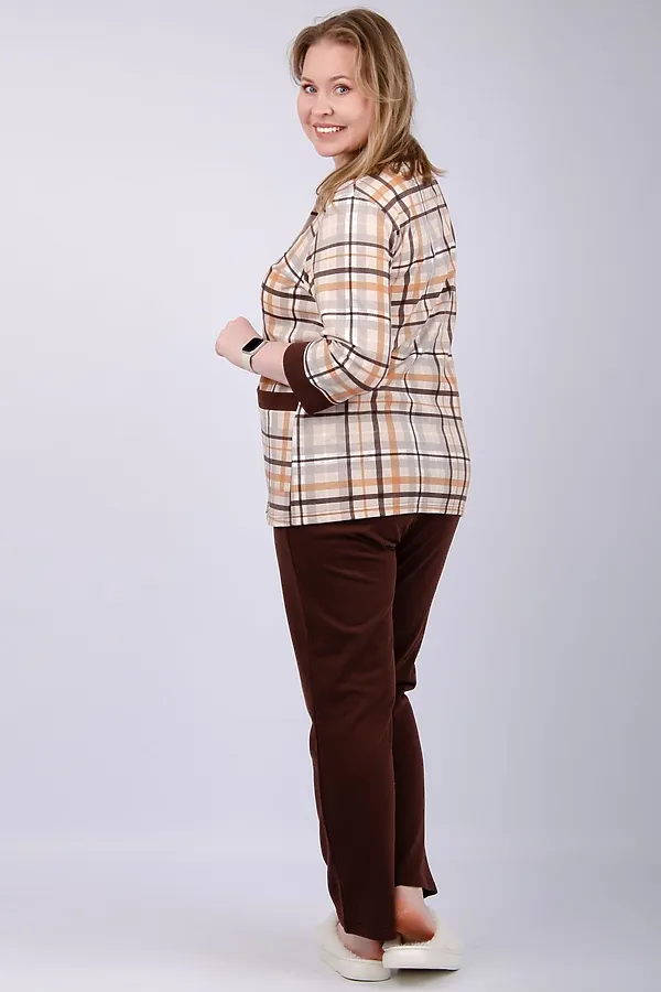 Пижама с брюками Талисман НАТАЛИ, бежевый - фото 2