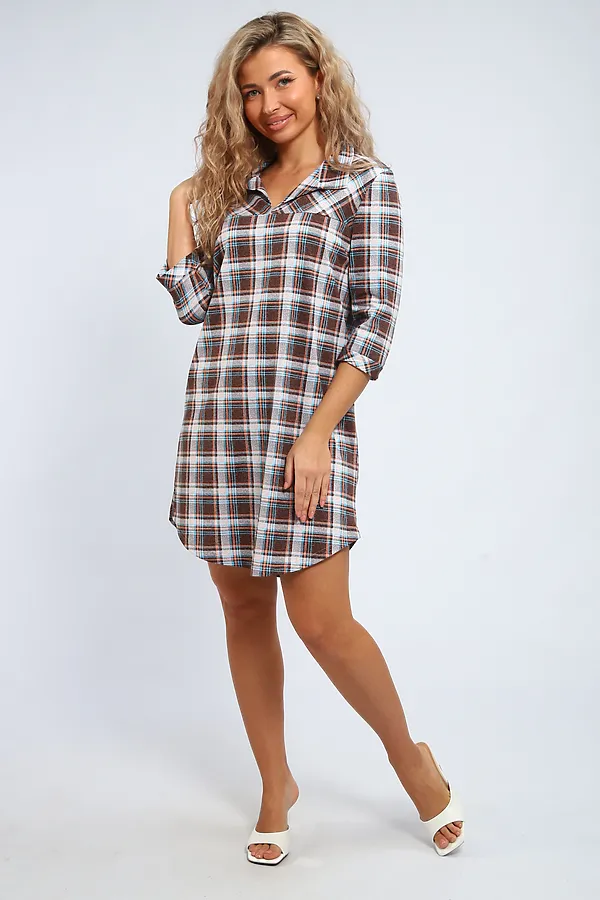 Туника 336 НАТАЛИ, коричневый - фото 2