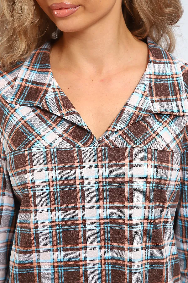 Туника 336 НАТАЛИ, коричневый - фото 2