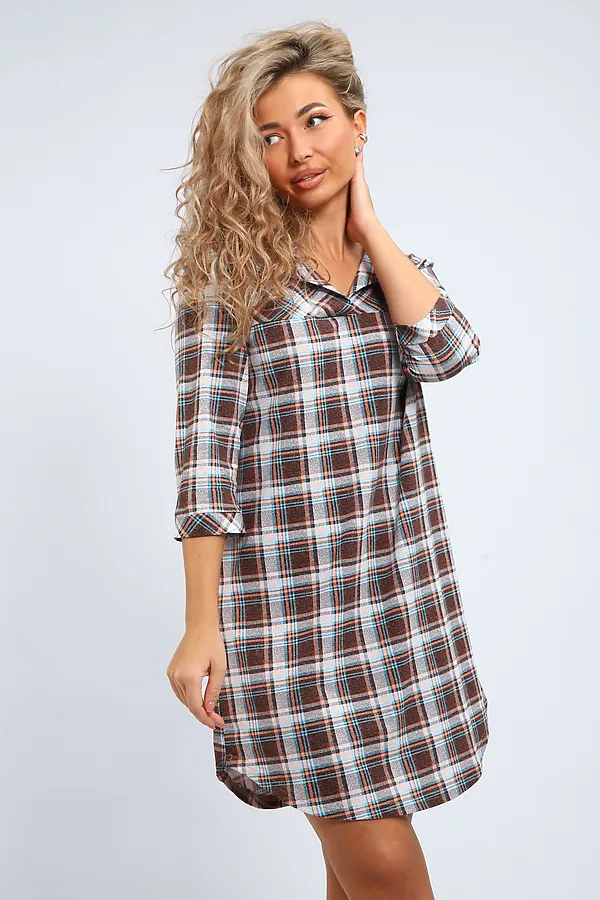 Туника 336 НАТАЛИ, коричневый - фото 2