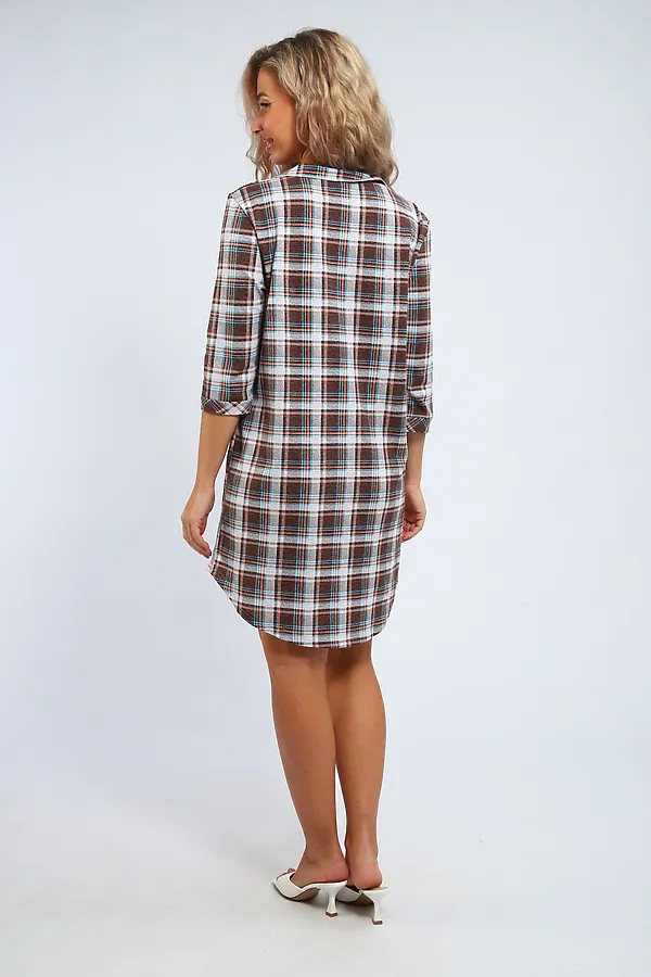 Туника 336 НАТАЛИ, коричневый - фото 2