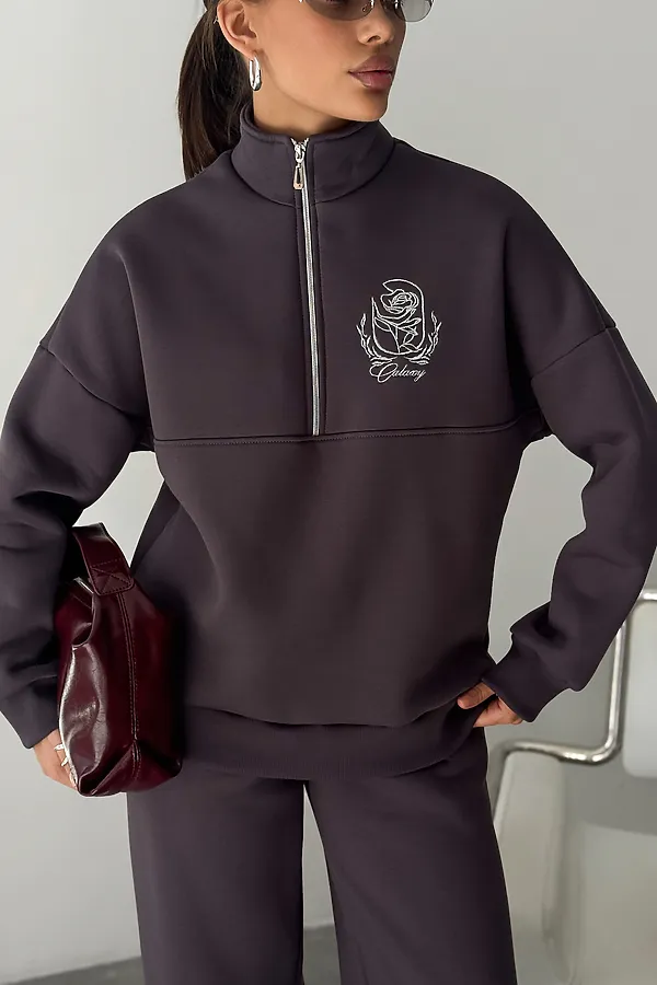 Костюм с брюками Галактика НАТАЛИ, серый - фото 2